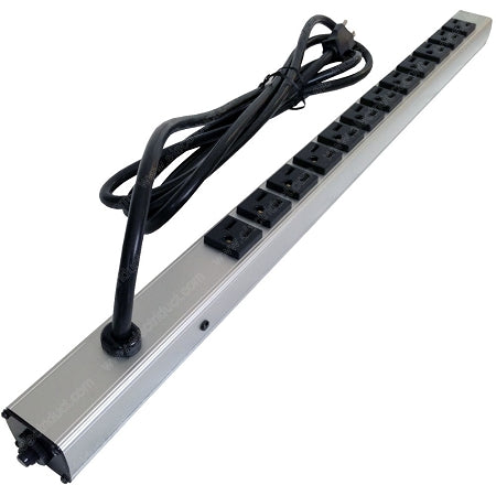 12 Outlet Aluminum Case Power Strip