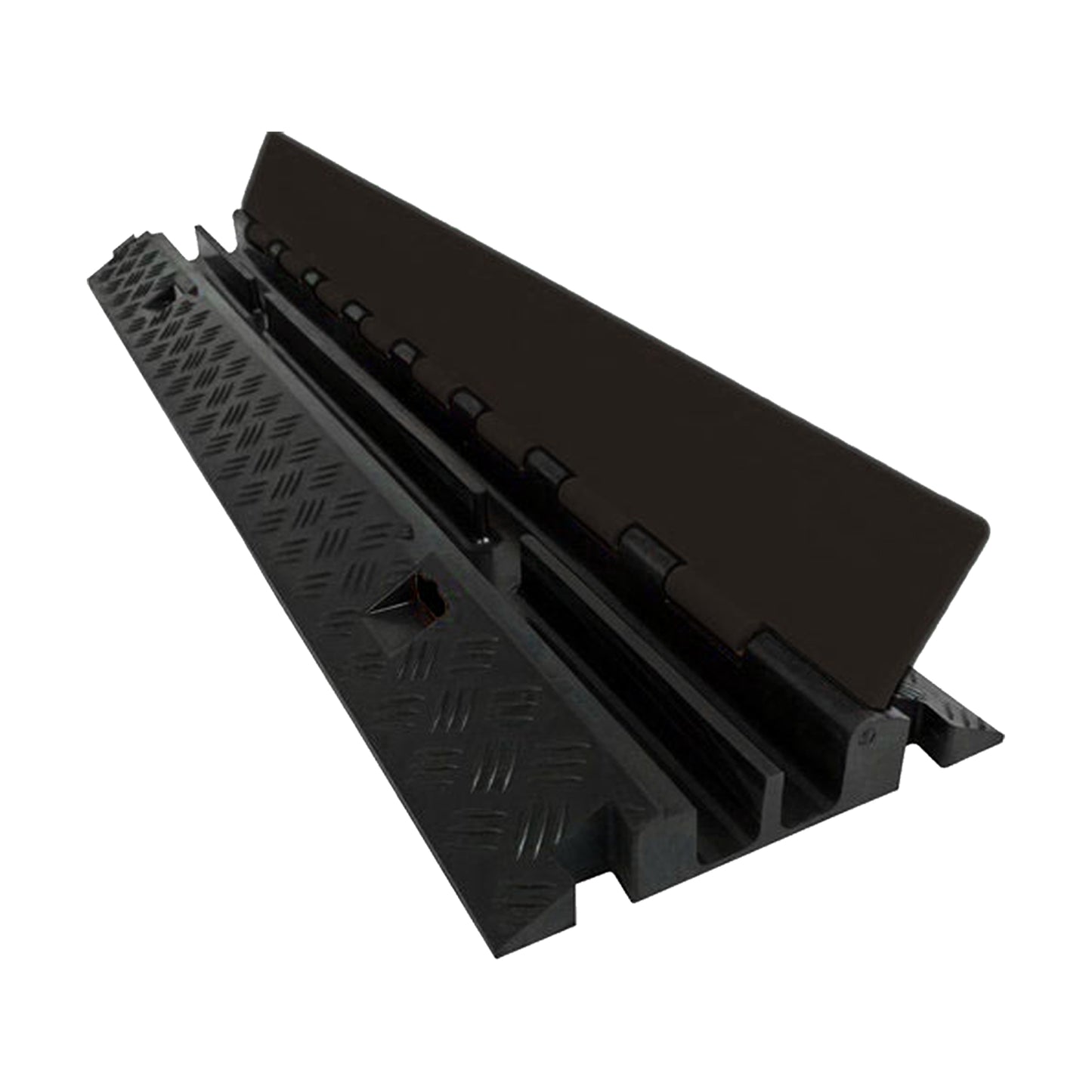 Small 2 Channel RPS Extreme Rubber Cable Protector 1.2" x 1.2"