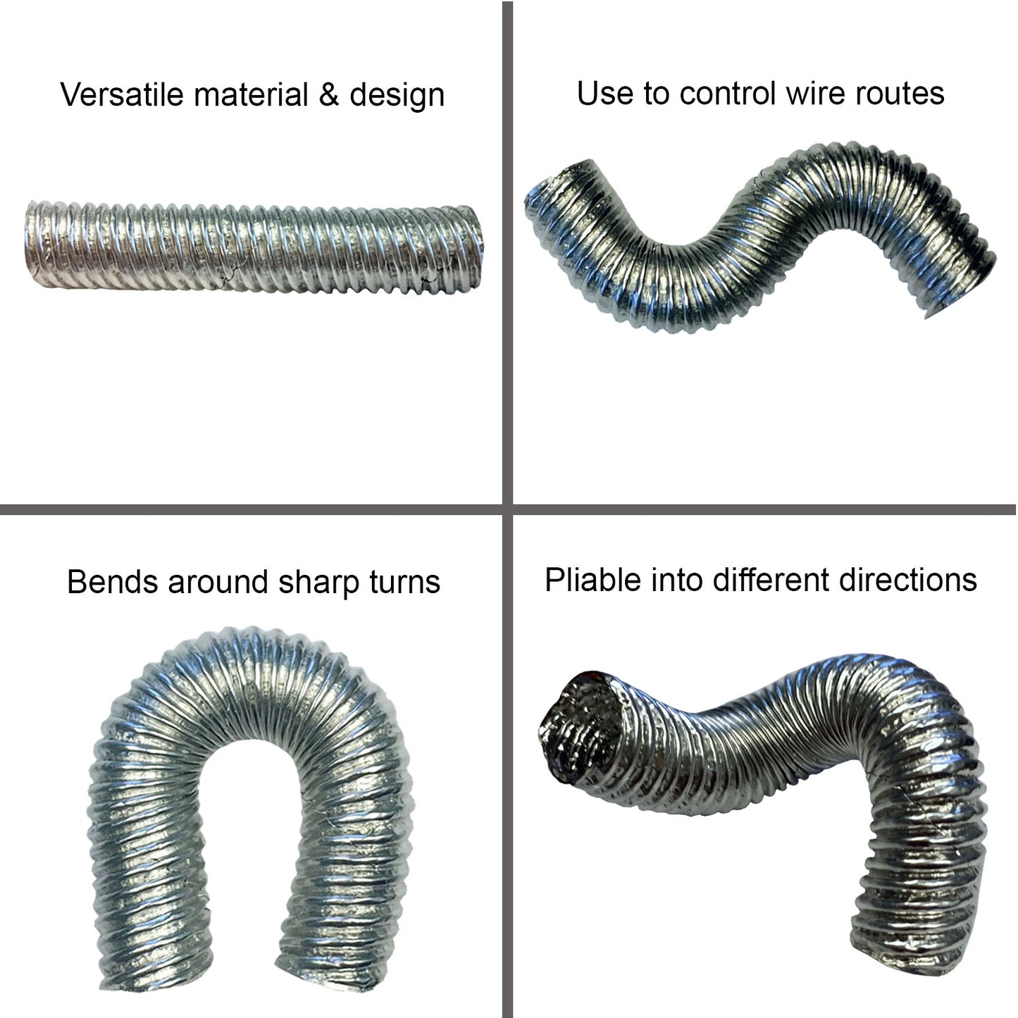 Aluminum Heat Reflective Insulated Corrugated Conduit Tubing