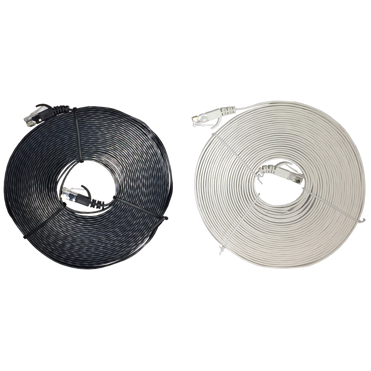 Flat Cat6 Ethernet Booted Patch Cables