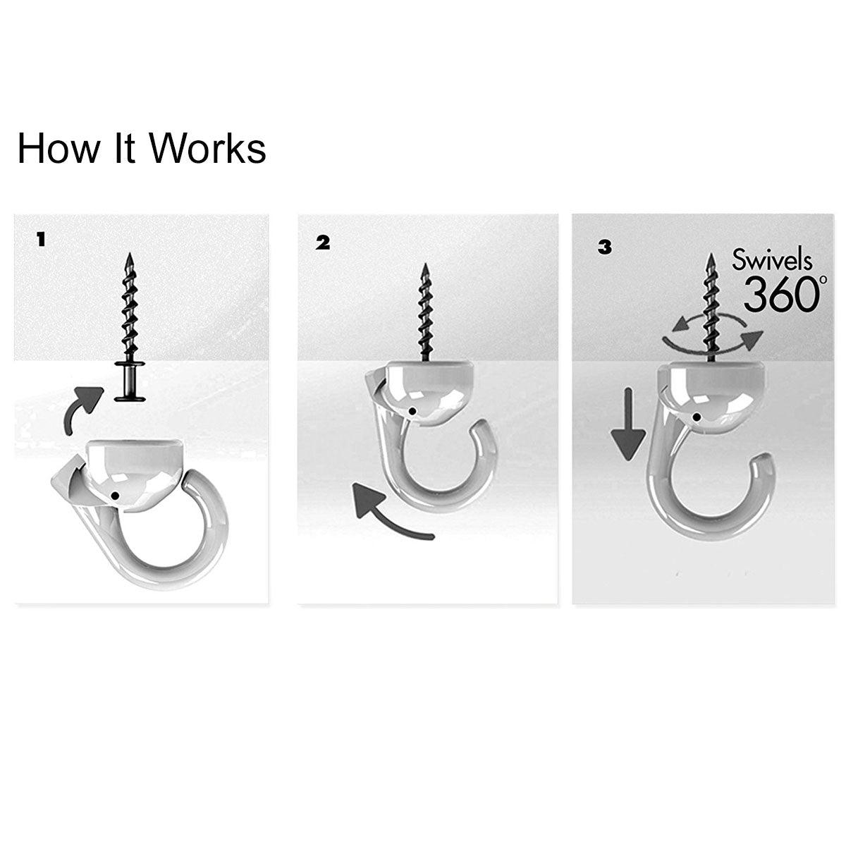 Hangman Indoor / Outdoor Elephant Hook Ceiling Hangers