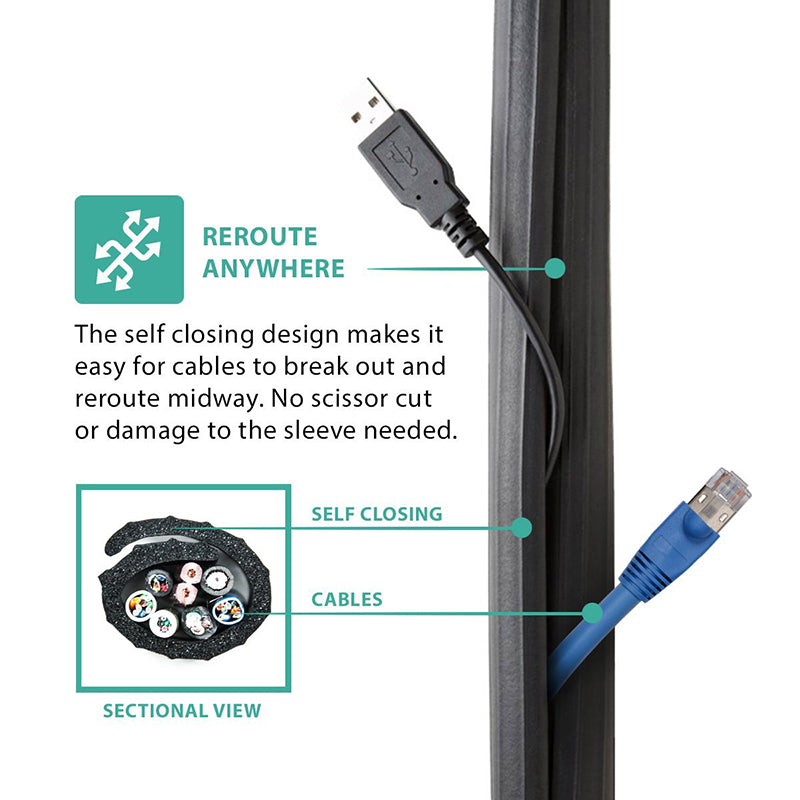 UT Wire Flexi Cable Wrap Cord Organizer
