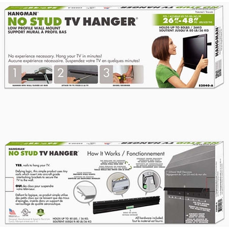Hangman No Stud TV Hanger for 26" to 55"