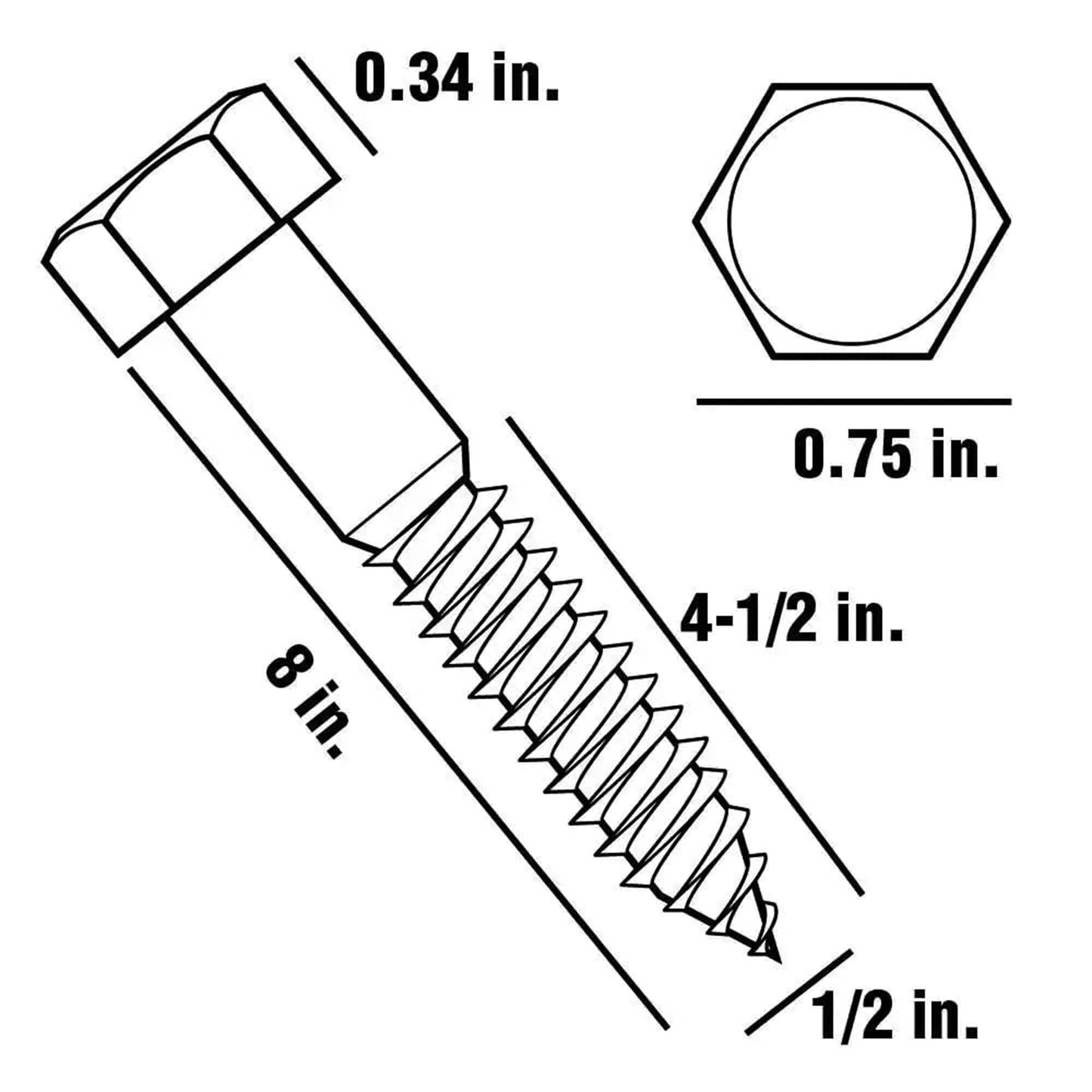Lag Bolts with Lag Shield Anchors for Concrete Applications