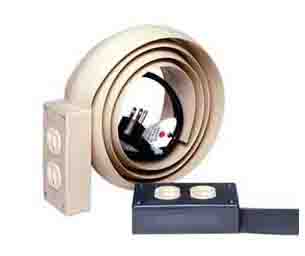 Electrical Lay Flat Power Extensions - Power Cord Covers
