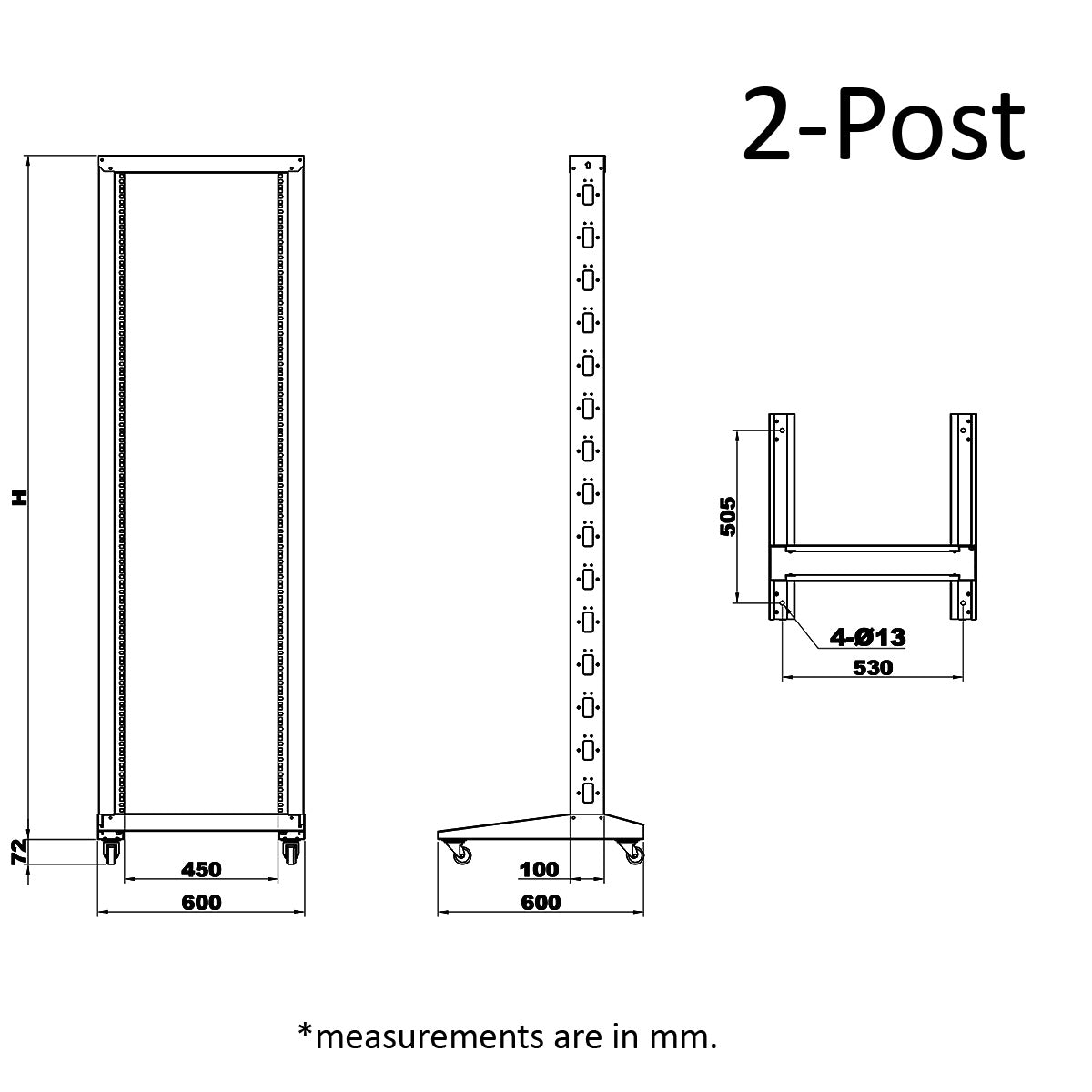 E-Pro Open Frame Network Equipment Racks