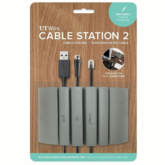 Cable Station & Mini Desktop Wire Organizer