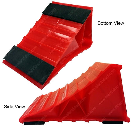 Red Plastic Wheel Chock