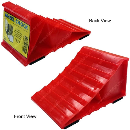 Red Plastic Wheel Chock
