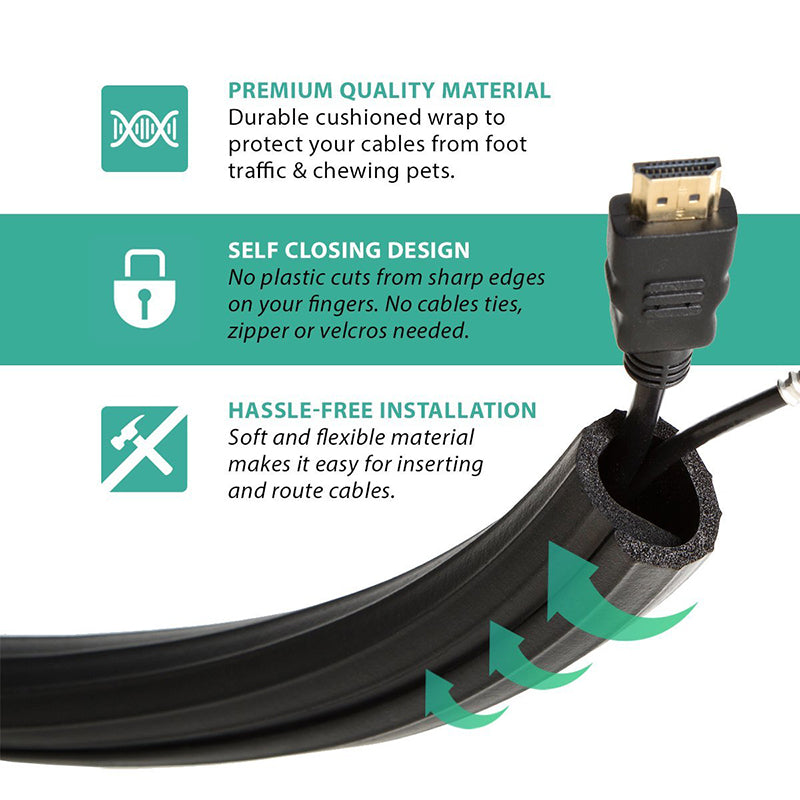 UT Wire Flexi Cable Wrap Cord Organizer