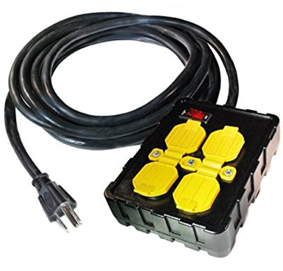 Tower Manufacturing 4 Outlet 15 AMP Circuit Breaker Power Box
