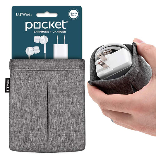 Pocket for Earphones & Charger Travel Pouch - UT Wire
