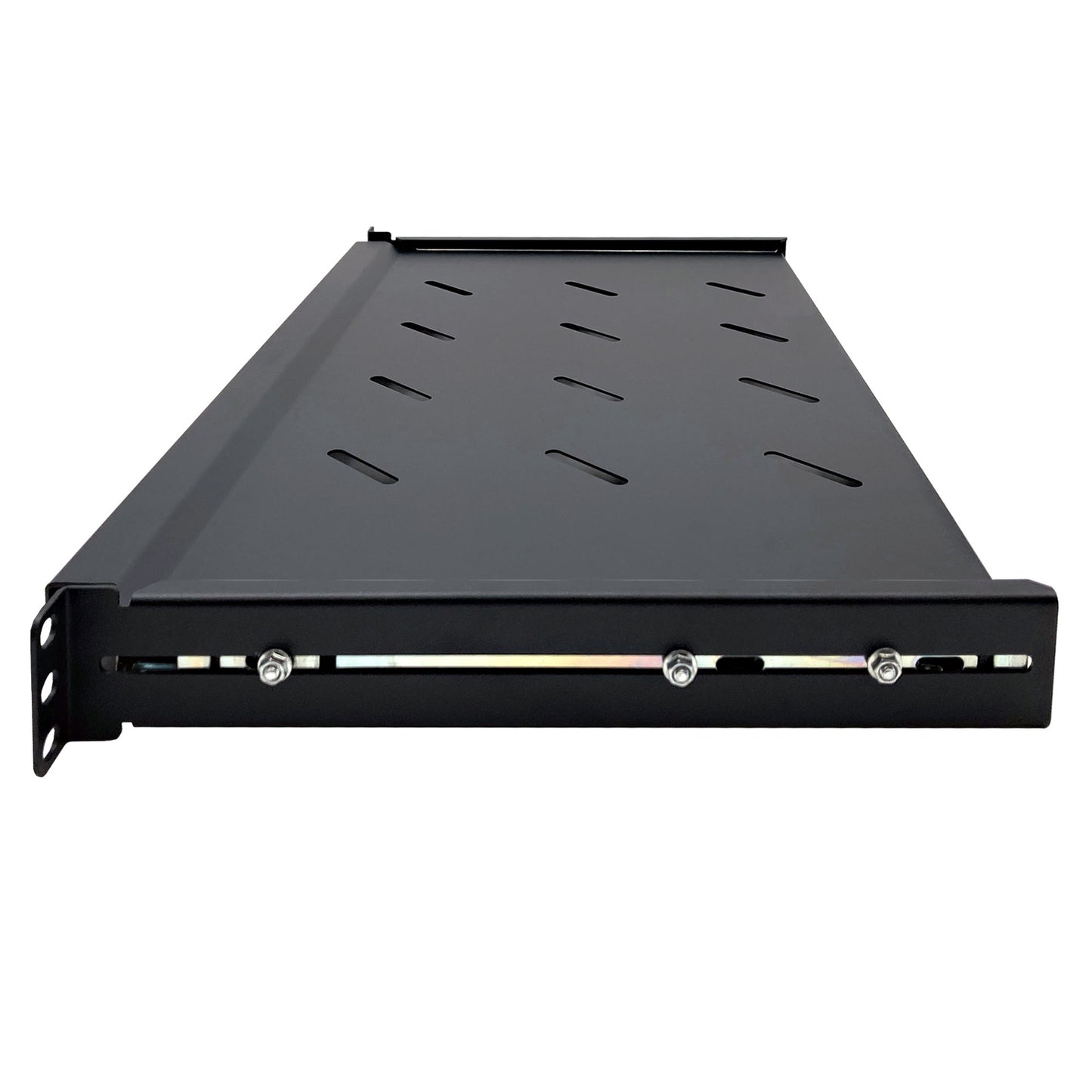 1U 19-Inch Rackmount Sliding Vented Keyboard Shelf