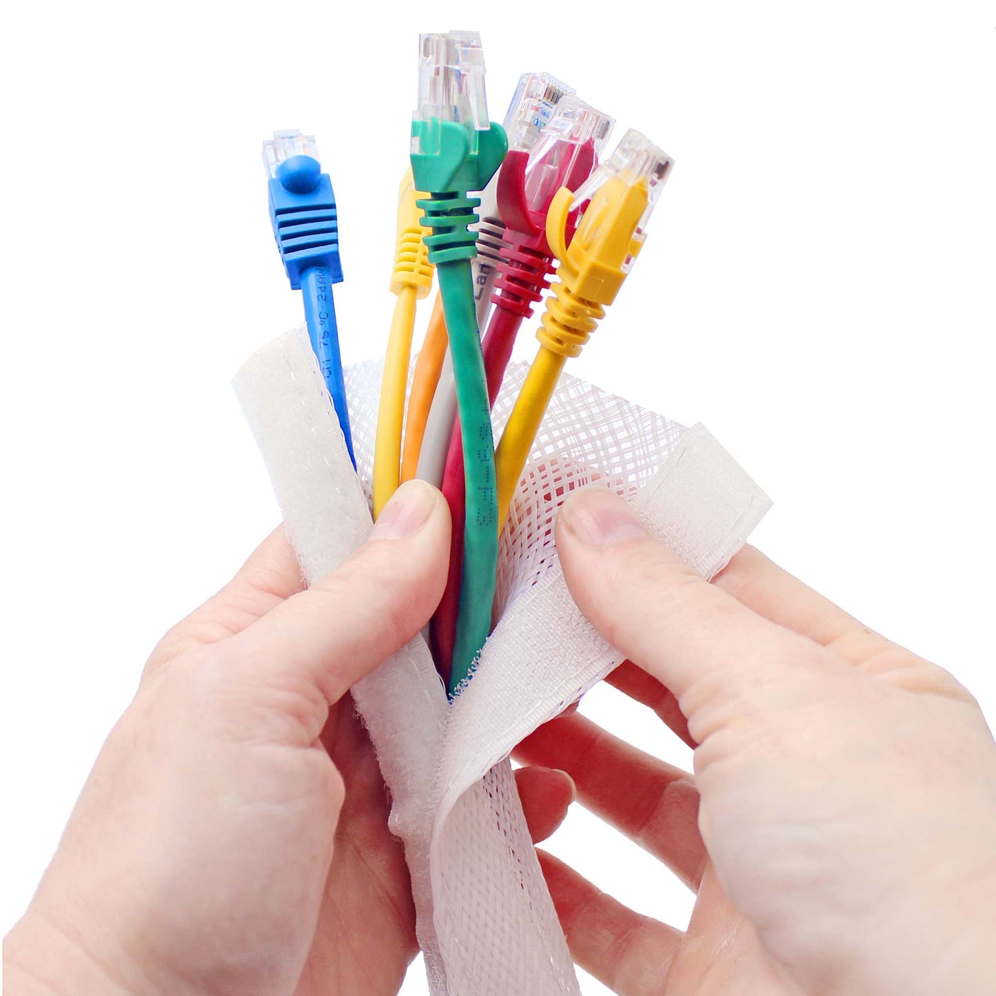 Side Entry Cable Wrap Sleeving with Hook & Loop Fastener