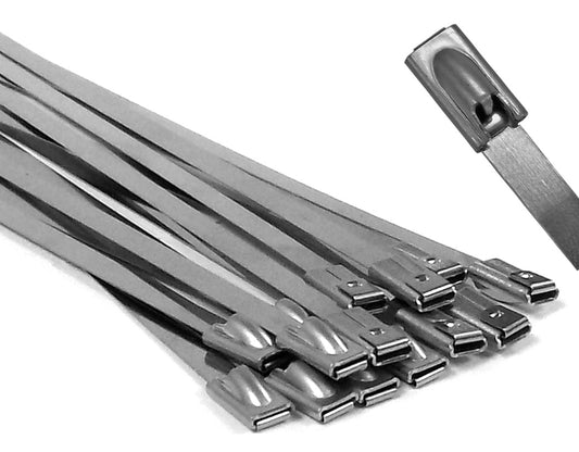 304 Stainless Steel Cable Ties - (175 to 250lbs)