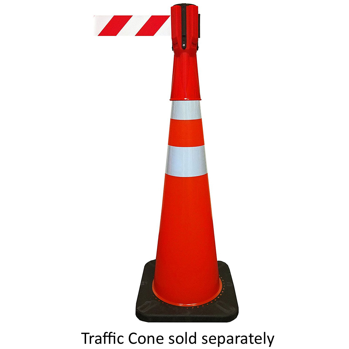 Traffic Cone Topper Retractable Barrier Belts