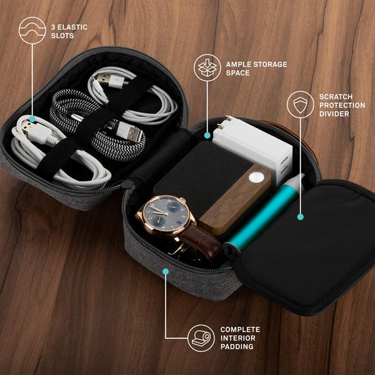 Pocket for Gadgets Trifold Travel Organizer Case - UT Wire