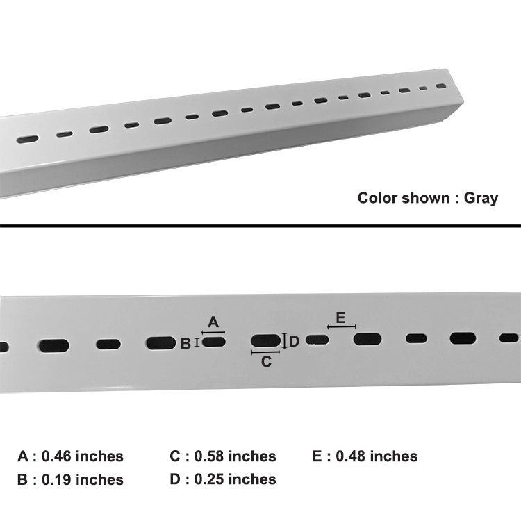 Conducto para cables de pared sólida de 1,5" de ancho x 1,5" de alto