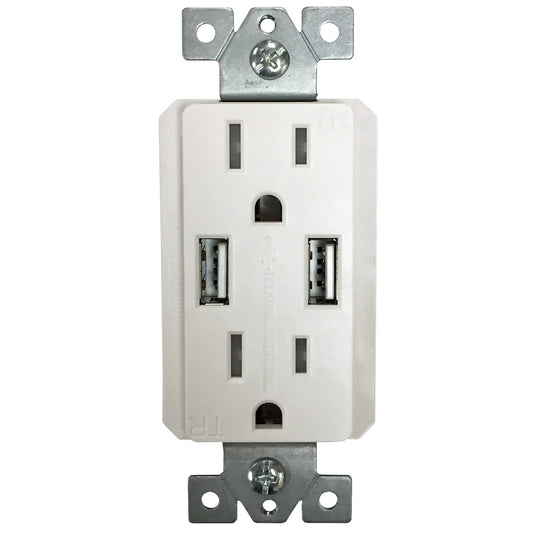 Duplex Receptacles with USB Ports